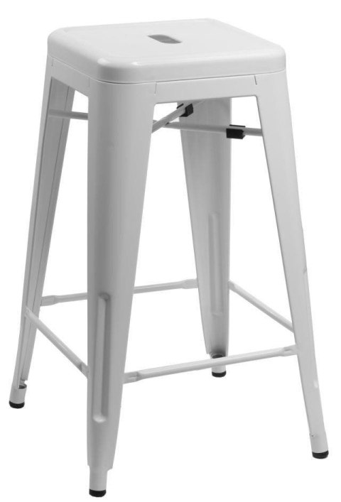 Hoker Paris 66cm biały inspirowany Tolix ( Rozmiar: uniwersalny )