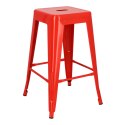 Hoker Paris 66cm czerwony inspirowanyTolix ( Rozmiar: uniwersalny )