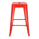 Hoker Paris 66cm czerwony inspirowanyTolix ( Rozmiar: uniwersalny )