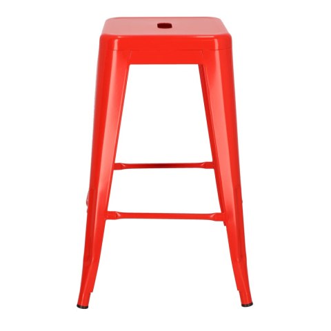 Hoker Paris 66cm czerwony inspirowanyTolix ( Rozmiar: uniwersalny )