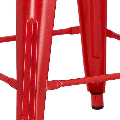 Hoker Paris 66cm czerwony inspirowanyTolix ( Rozmiar: uniwersalny )