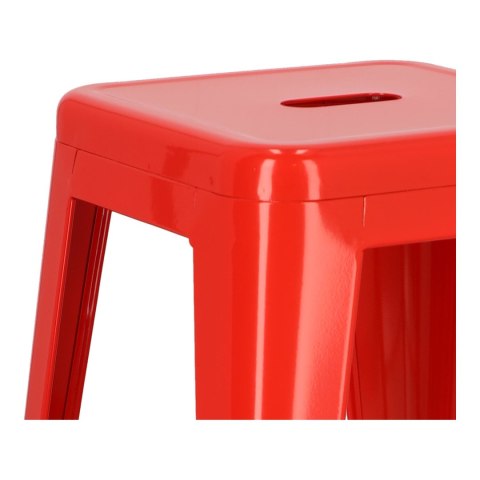 Hoker Paris 66cm czerwony inspirowanyTolix ( Rozmiar: uniwersalny )