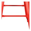 Hoker Paris 66cm czerwony inspirowanyTolix ( Rozmiar: uniwersalny )