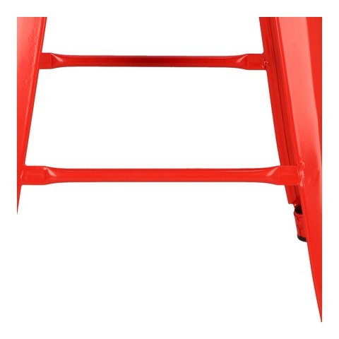 Hoker Paris 66cm czerwony inspirowanyTolix ( Rozmiar: uniwersalny )