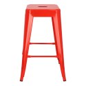 Hoker Paris 66cm czerwony inspirowanyTolix ( Rozmiar: uniwersalny )