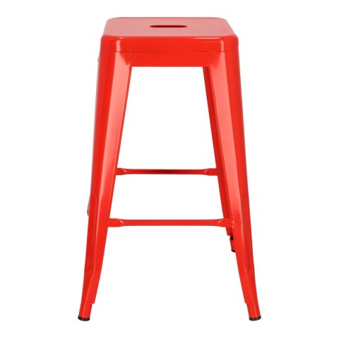 Hoker Paris 66cm czerwony inspirowanyTolix ( Rozmiar: uniwersalny )