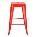 Hoker Paris 66cm czerwony inspirowanyTolix ( Rozmiar: uniwersalny )