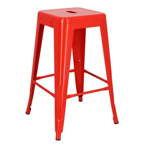Hoker Paris 66cm czerwony inspirowanyTolix ( Rozmiar: uniwersalny )