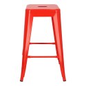 Hoker Paris 66cm czerwony inspirowanyTolix ( Rozmiar: uniwersalny )