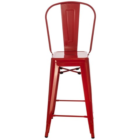 Hoker Paris Back 66cm czerwony inspirowany Tolix ( Rozmiar: uniwersalny )