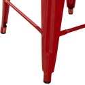 Hoker Paris Back 66cm czerwony inspirowany Tolix ( Rozmiar: uniwersalny )