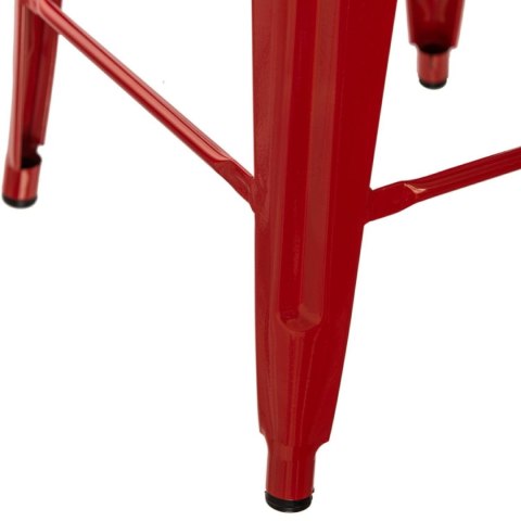 Hoker Paris Back 66cm czerwony inspirowany Tolix ( Rozmiar: uniwersalny )