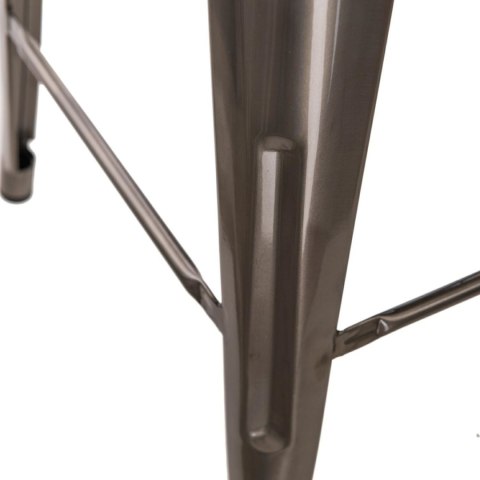 Hoker Paris Back 66cm metaliczny inspirowany Tolix ( Rozmiar: uniwersalny )