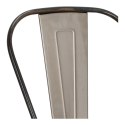 Hoker Paris Back 66cm metaliczny inspirowany Tolix ( Rozmiar: uniwersalny )