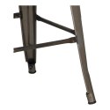 Hoker Paris Back 66cm metaliczny inspirowany Tolix ( Rozmiar: uniwersalny )