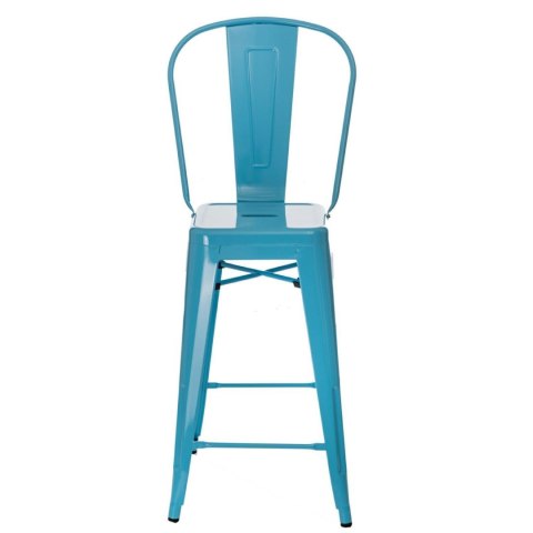 Hoker Paris Back 66cm niebieski inspirowany Tolix ( Rozmiar: uniwersalny )