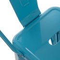 Hoker Paris Back 66cm niebieski inspirowany Tolix ( Rozmiar: uniwersalny )