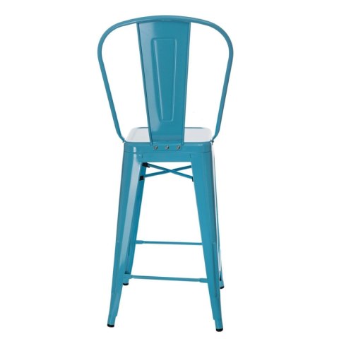 Hoker Paris Back 66cm niebieski inspirowany Tolix ( Rozmiar: uniwersalny )