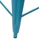 Hoker Paris Back 66cm niebieski inspirowany Tolix ( Rozmiar: uniwersalny )