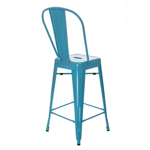Hoker Paris Back 66cm niebieski inspirowany Tolix ( Rozmiar: uniwersalny )