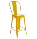Hoker Paris Back 66cm żółty inspirowany Tolix ( Rozmiar: uniwersalny )