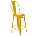 Hoker Paris Back 66cm żółty inspirowany Tolix ( Rozmiar: uniwersalny )