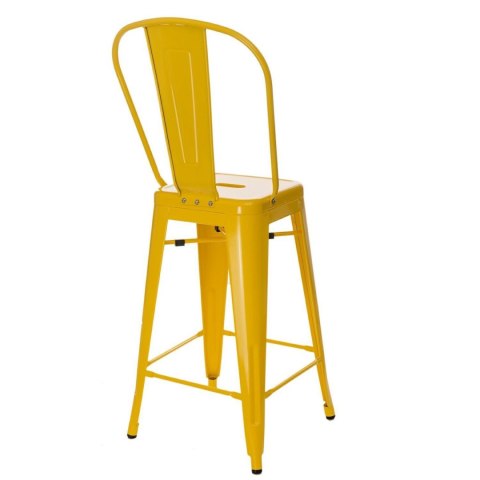 Hoker Paris Back 66cm żółty inspirowany Tolix ( Rozmiar: uniwersalny )