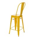 Hoker Paris Back 66cm żółty inspirowany Tolix ( Rozmiar: uniwersalny )