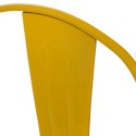 Hoker Paris Back 66cm żółty inspirowany Tolix ( Rozmiar: uniwersalny )
