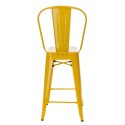 Hoker Paris Back 66cm żółty inspirowany Tolix ( Rozmiar: uniwersalny )