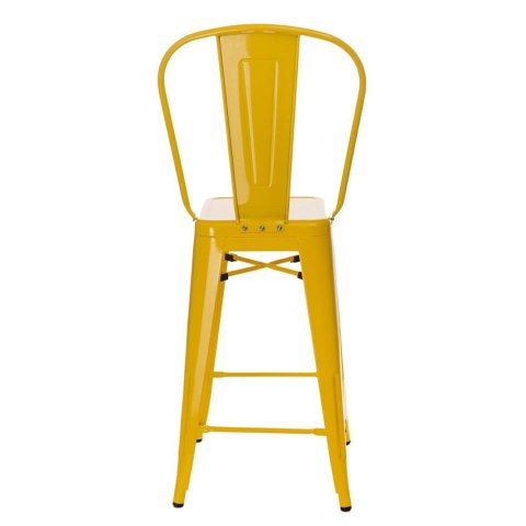 Hoker Paris Back 66cm żółty inspirowany Tolix ( Rozmiar: uniwersalny )