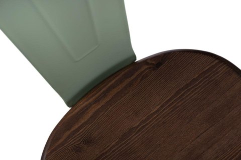 Krzesło Paris Wood zielone sosna orzech ( Rozmiar: uniwersalny )