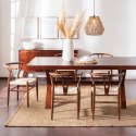 Krzesło Wicker Naturalne brązowe cieme i nspirowane Wishbone ( Rozmiar: uniwersalny )