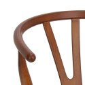 Krzesło Wicker Naturalne brązowe cieme i nspirowane Wishbone ( Rozmiar: uniwersalny )