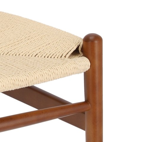 Krzesło Wicker Naturalne brązowe cieme i nspirowane Wishbone ( Rozmiar: uniwersalny )