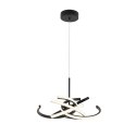Lampa wisząca Spider 48 cm czarna LED CCT