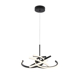 Lampa wisząca Spider 48 cm czarna LED CCT