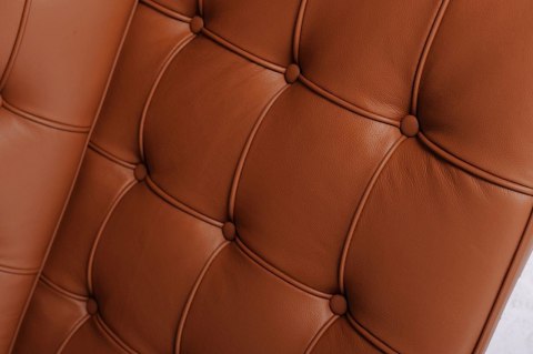Sofa BA2 2 osobowa, jasny brąz skóra naturalna ( Rozmiar: uniwersalny )