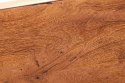 Konsola FOSIL_Aluro stelaż nikiel, drewniany blat