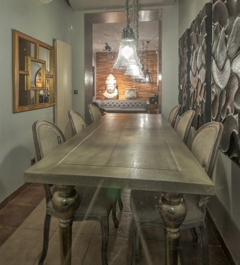 Stół FILIPPE DREWNO MANGO METAL 240x95x76_Aluro