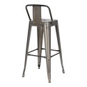 Hoker Paris Back Short 75cm metaliczny