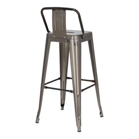 Hoker Paris Back Short 75cm metaliczny