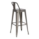 Hoker Paris Back Short 75cm metaliczny