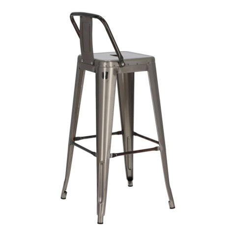 Hoker Paris Back Short 75cm metaliczny