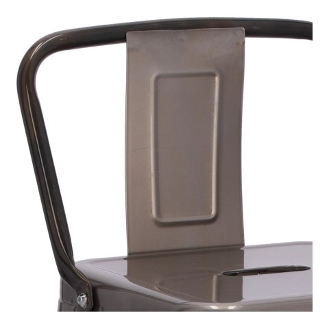 Hoker Paris Back short 66cm metaliczny