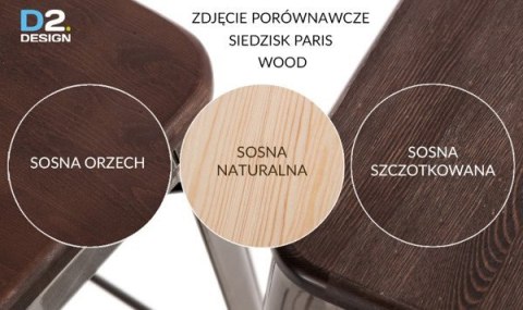 Hoker Paris Wood 65cm biały sosna natura ( Rozmiar: uniwersalny )