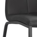 Krzesło Asama black PU czarne nogi