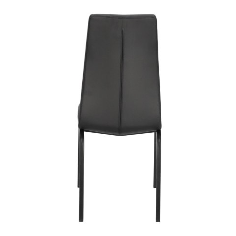 Krzesło Asama black PU czarne nogi