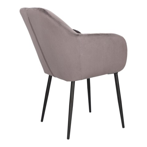 Krzesło Emilia Velvet dark grey/black