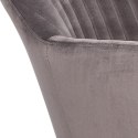 Krzesło Emilia Velvet dark grey/black